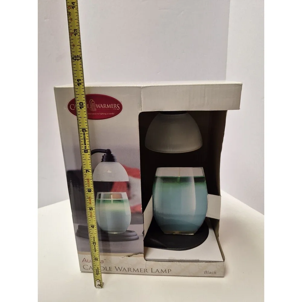 New In Box Aurora Candle Warmer Lamp Black